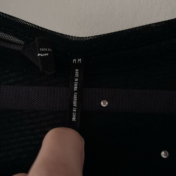 Out from Under Mesh Crystal long sleeve top - Picture 5 of 5